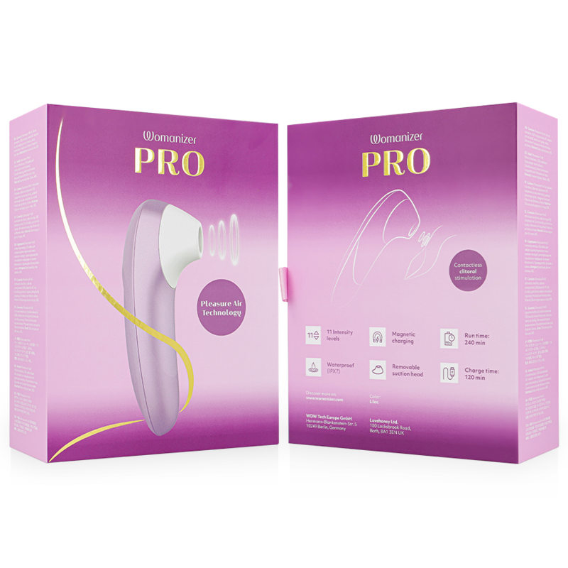 Womanizer Pro Vibrant Klitoralstimulator Lilac