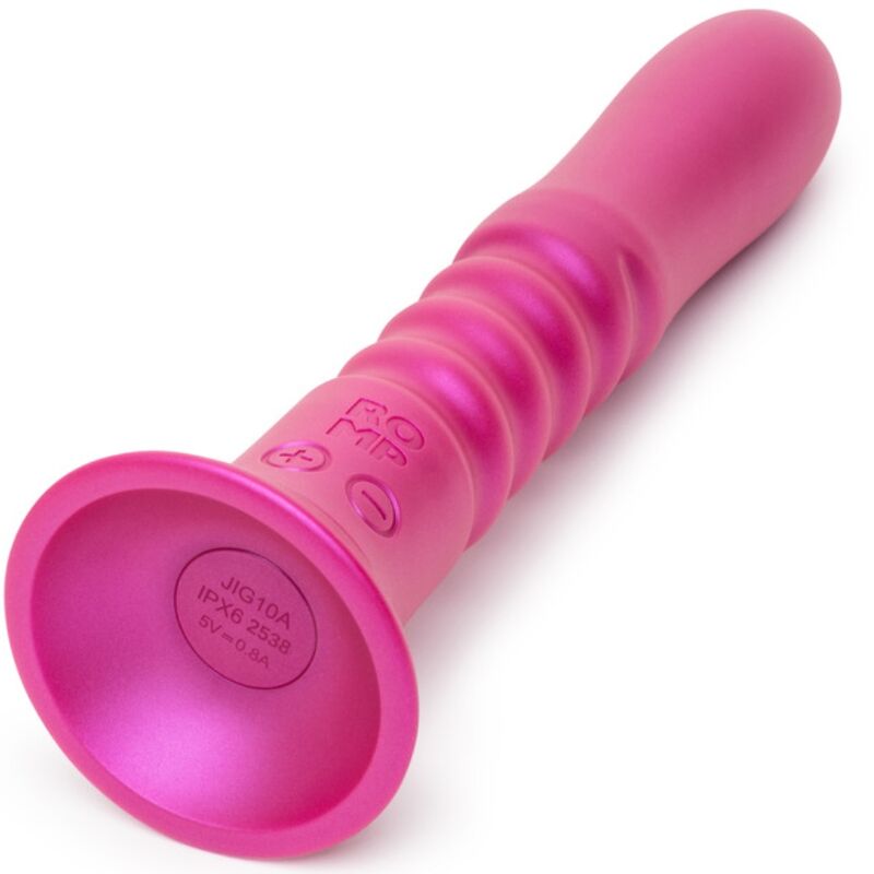 ROMP Jiggle Auf-und-ab-Vibrator mit Saugnapf – Rosa