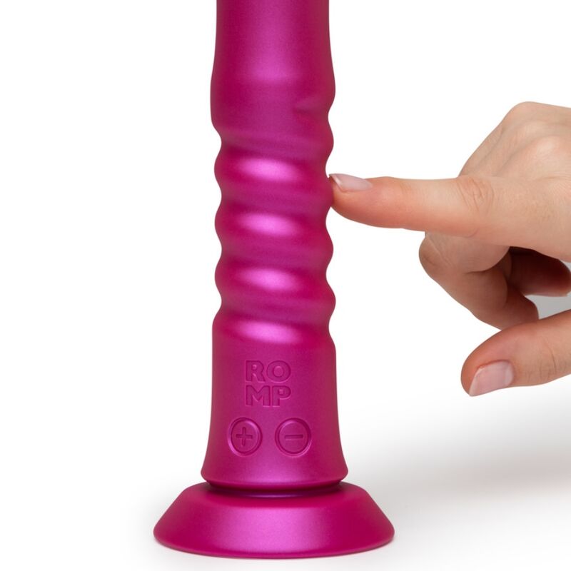 ROMP Jiggle Auf-und-ab-Vibrator mit Saugnapf – Rosa