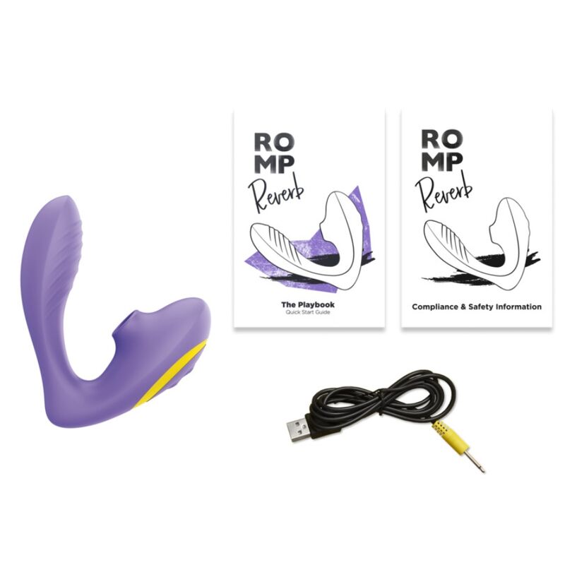 ROMP Reverb G-Punkt-Vibrator mit Klitoris-Sauggeraet Lila