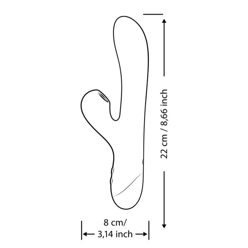 ROMP Pulse Rabbit Dual G-Punkt-Vibrator Elektrisch Blau