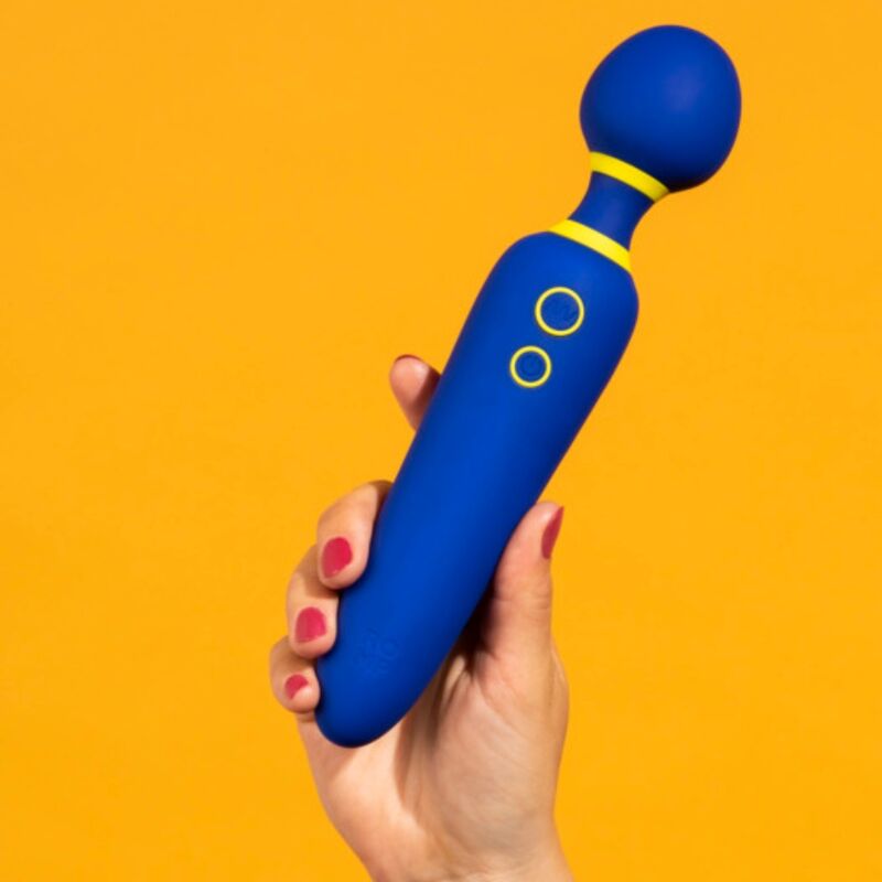 ROMP Flip Vibrationsstab, leise, 10 Modi – Blau