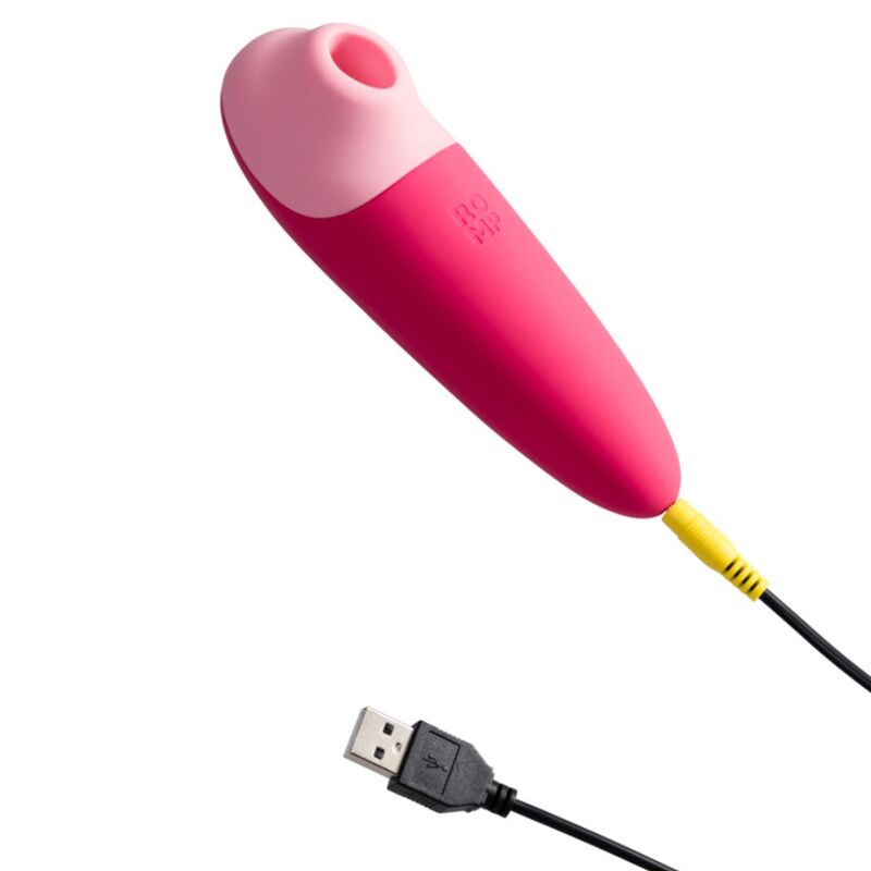 ROMP Shine X Stabvibrator mit Saugfunktion, 10 Stufen – Rosa