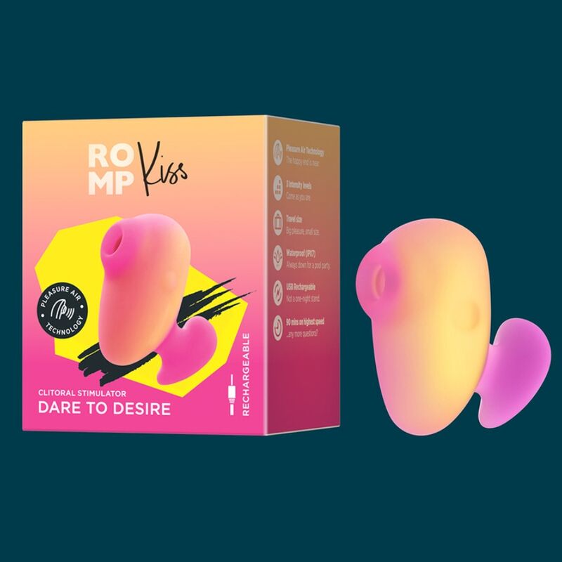 ROMP Kiss Fingervibrator mit Klitoralsaugfunktion