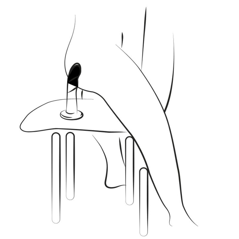 ROMP Piccolo Silikondildo mit Saugnapf, dreifarbig, 14 cm