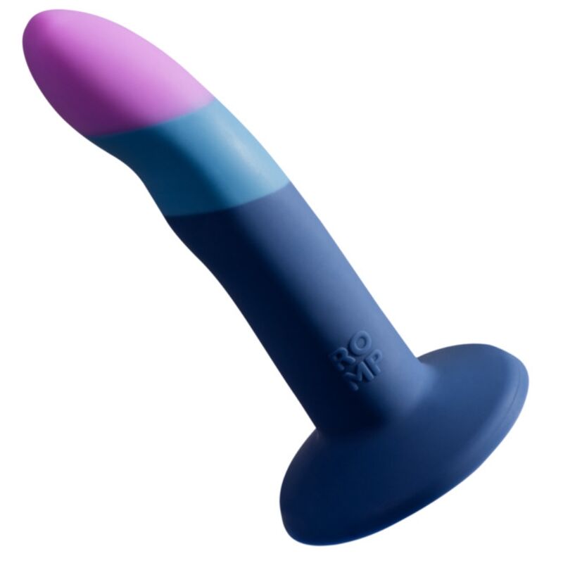 ROMP Piccolo Silikondildo mit Saugnapf, dreifarbig, 14 cm