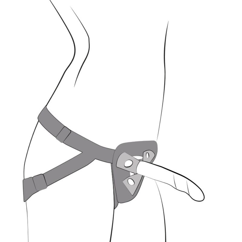 ROMP Piccolo Silikondildo mit Saugnapf, dreifarbig, 14 cm