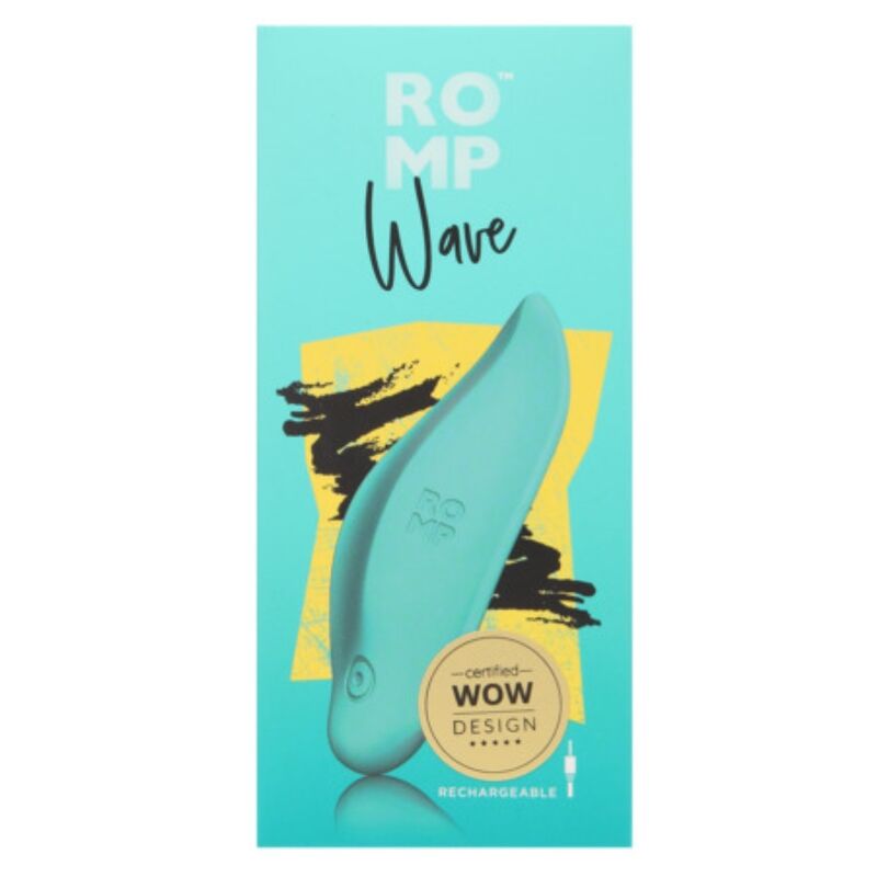 ROMP Wave Wellenvibrator Klitorisstimulator ergonomisch – Aqua