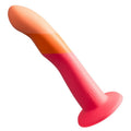 ROMP Dizi Silikon-Dildo mit Saugnapf, dreifarbig, 18 cm