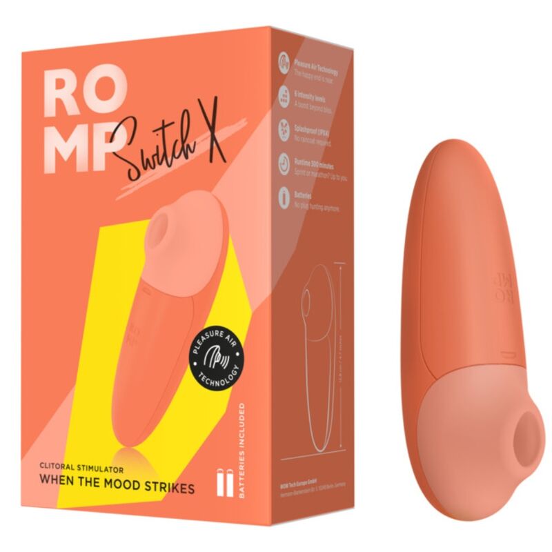 ROMP Switch X Klitorisstimulator, 6 Stufen – Orange