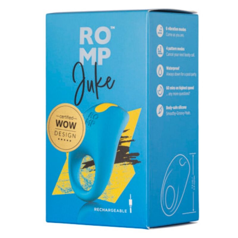 ROMP Juke Silikon-Penisring mit Klitorisvibrator