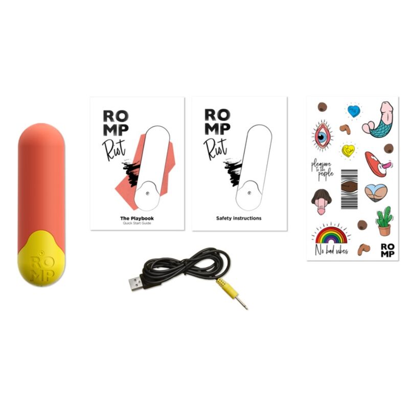 ROMP Riot Multifunktions-Bullet-Vibrator – Orange & Gelb
