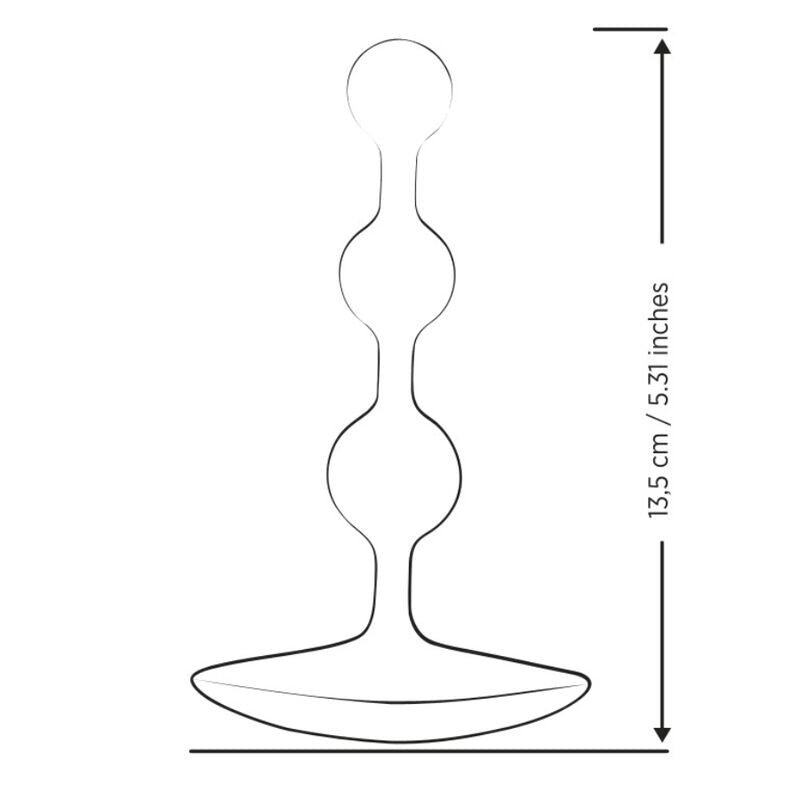 ROMP Amp Flexible Silikon-Analperlen, 12,5 cm – Lila