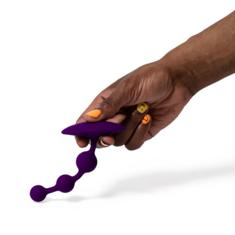 ROMP Amp Flexible Silikon-Analperlen, 12,5 cm – Lila