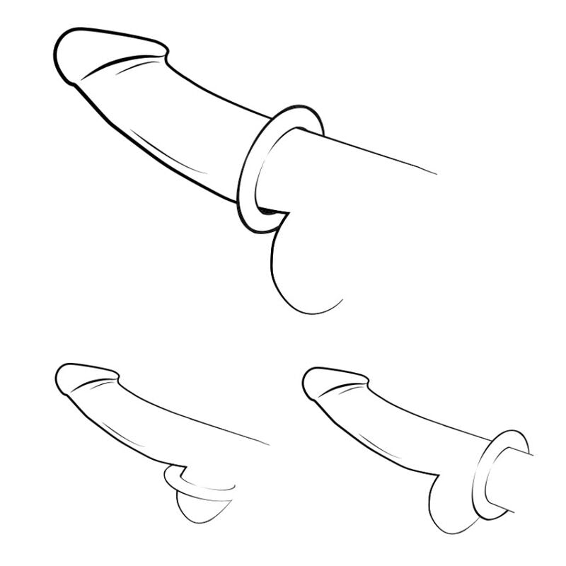 ROMP Remix Trio Set – 3 Silikon-Penisringe Lila