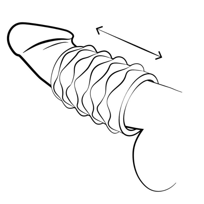 ROMP Mosh Transparenter Maennermasturbator mit wendbarer Huelle