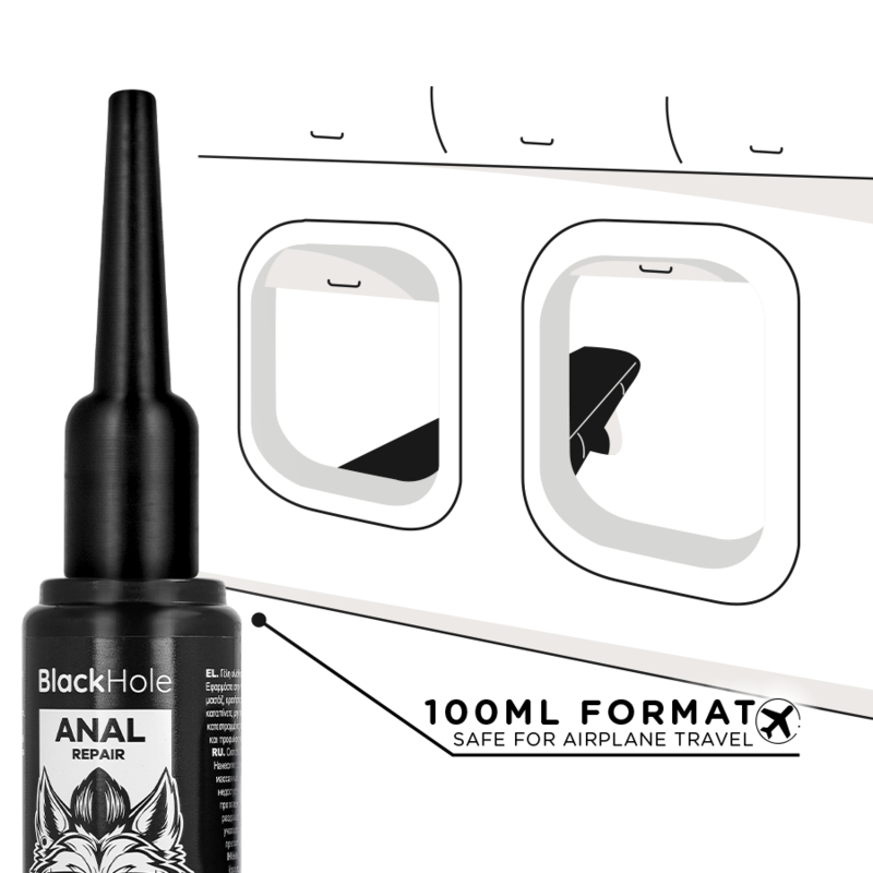 Black Hole Anal-Glaettungsmittel-Applikator – Gr. L, 100 ml