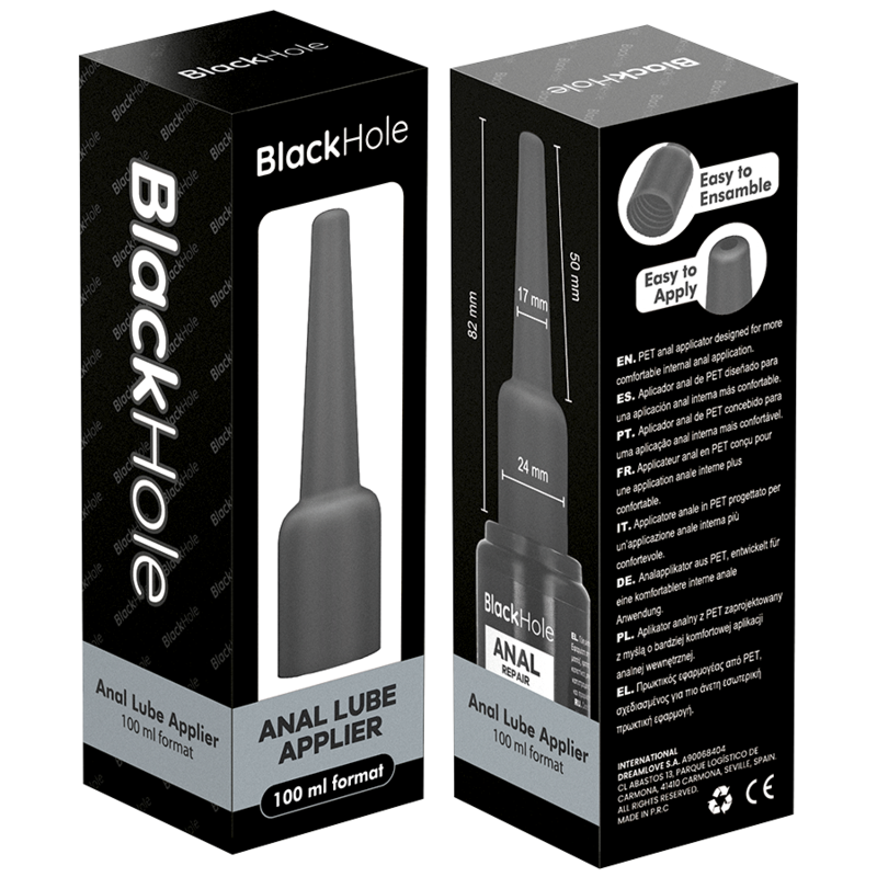 Black Hole Anal-Glaettungsmittel-Applikator – Gr. L, 100 ml