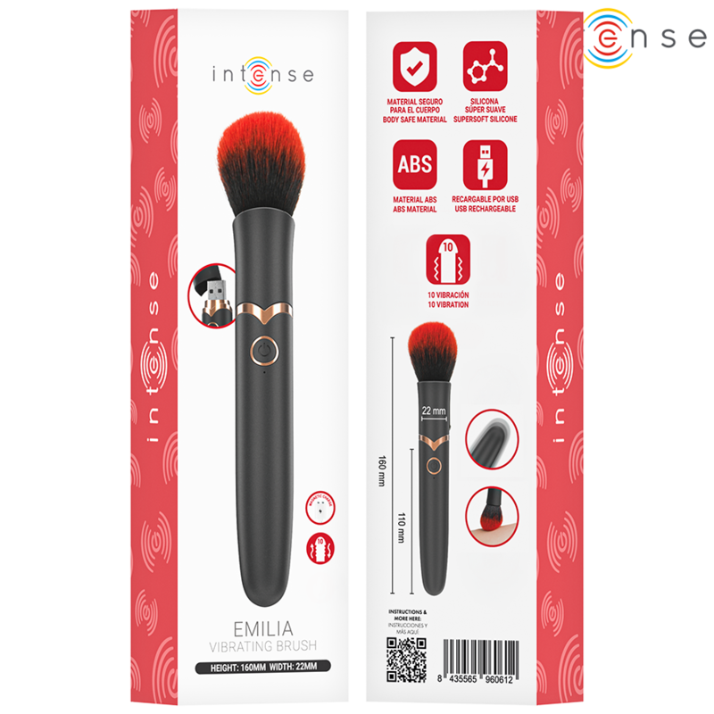 Intense Emilia – Vibrationsbuerste, 10 Modi, 16 cm