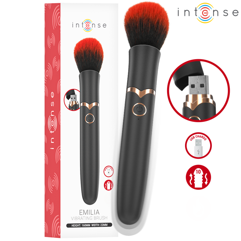 Intense Emilia – Vibrationsbuerste, 10 Modi, 16 cm