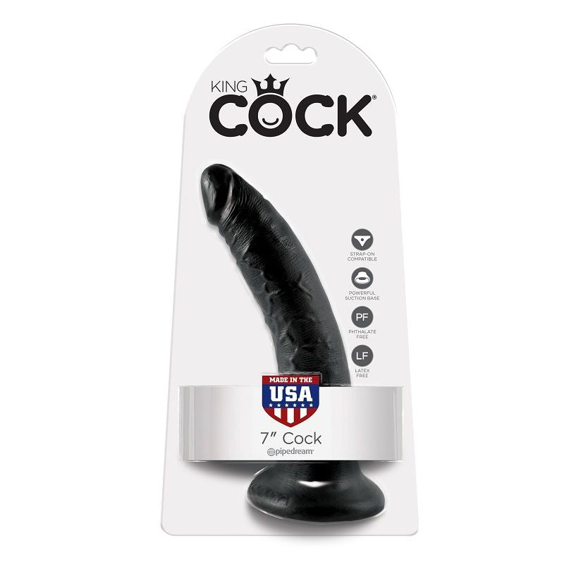 King Cock Dildo Schwarz 17.8 cm