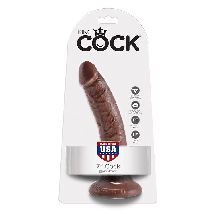 King Cock 7 Dildo Schokolade 17.8 cm