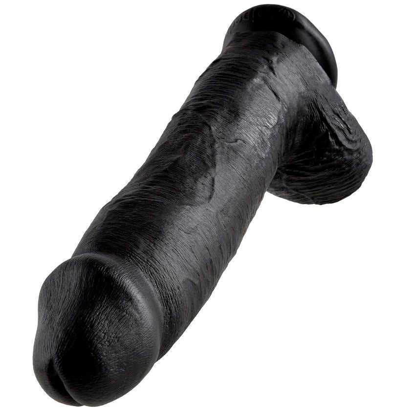 King Cock Dildo Schwarz mit Eier 30.48 cm
