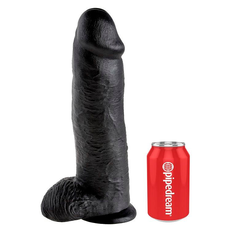 King Cock Dildo Schwarz mit Eier 30.48 cm