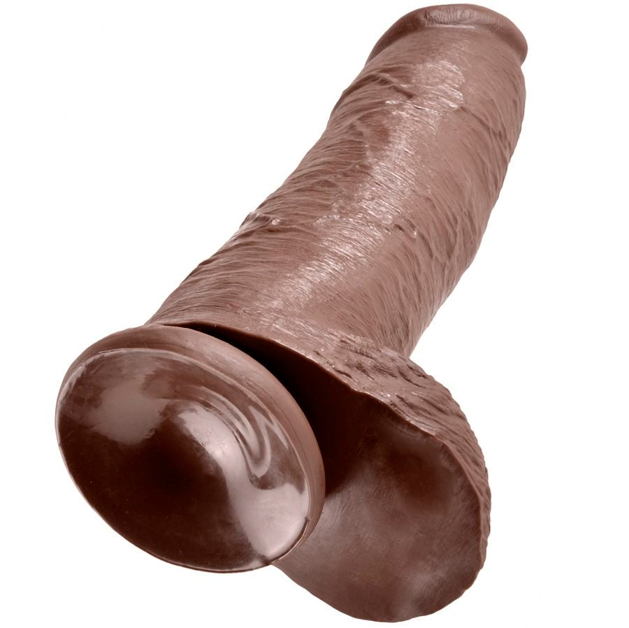 King Cock Dildo Braun mit Eier 30.48 cm