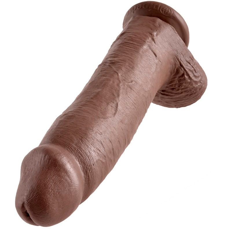 King Cock Dildo Braun mit Eier 30.48 cm