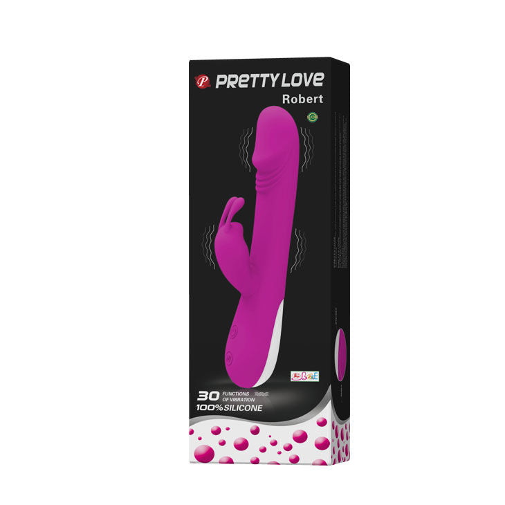 High Tech Pretty Love - Flirtation Robert Vibrator mit Klitoris-Sti...