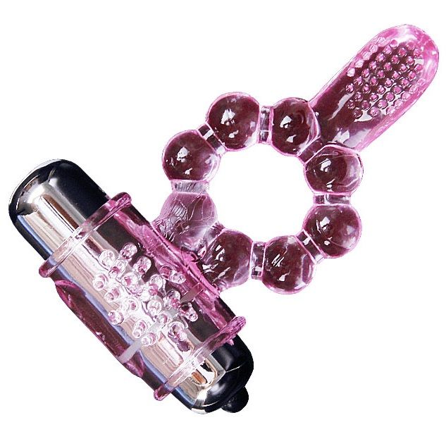 Baile for Him Silikonring 10 Zungenrhythmen mit Rosa Vibration