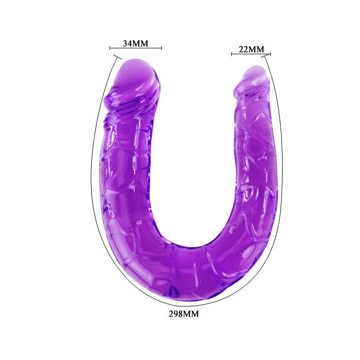 Baile Anal Doppeldildo in Flieder Flexibler Gelee