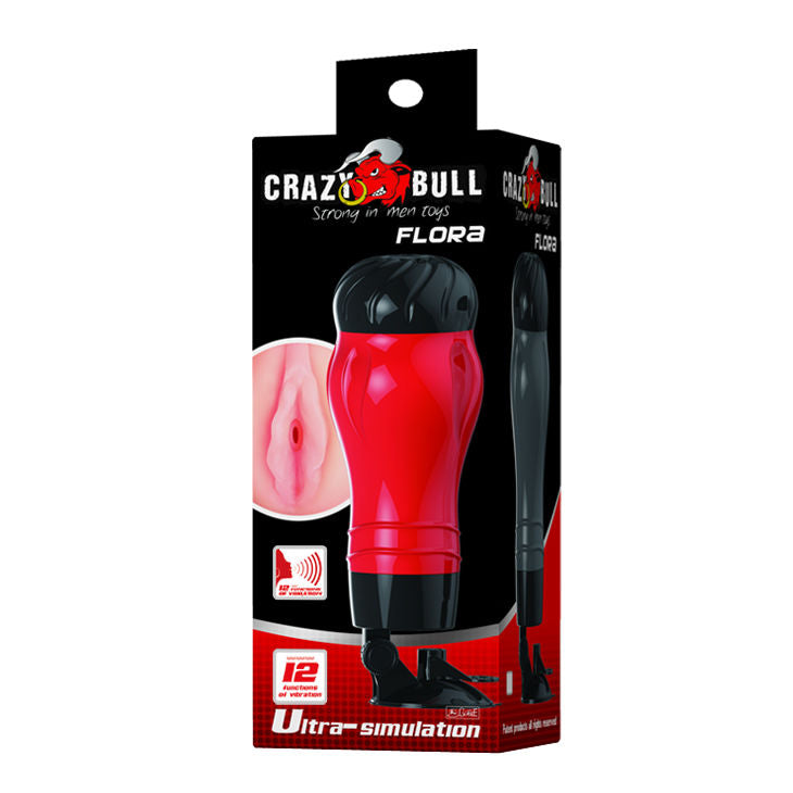 Crazy Bull Flora Vagina mit Sprachmasturbatorbasis