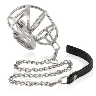 Metal Hard Keuschheitsring aus mit Riemen
