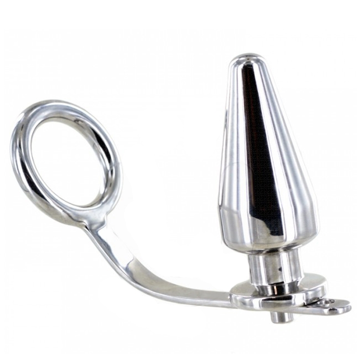 Metal Hard Stahlring mit Analplug 80 X 55 mm