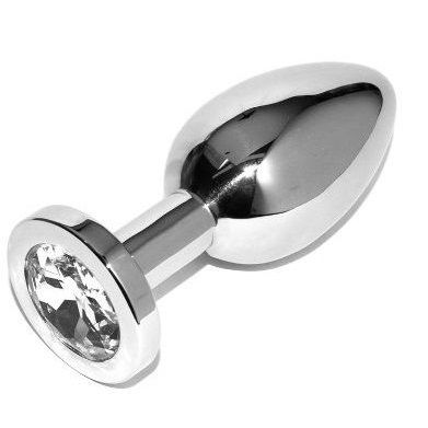 Metal Hard Analplug Diamant Transparent Klein 5,71 cm