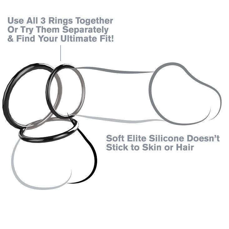 Fantasy C-ringz Silikon 3 Ring Stamina Set