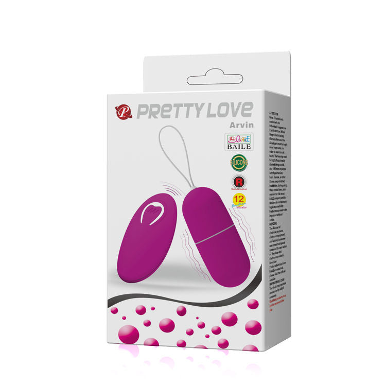 Remote Control Pretty Love - Arvin Vibrierendes Ei Fernbedienung 12V