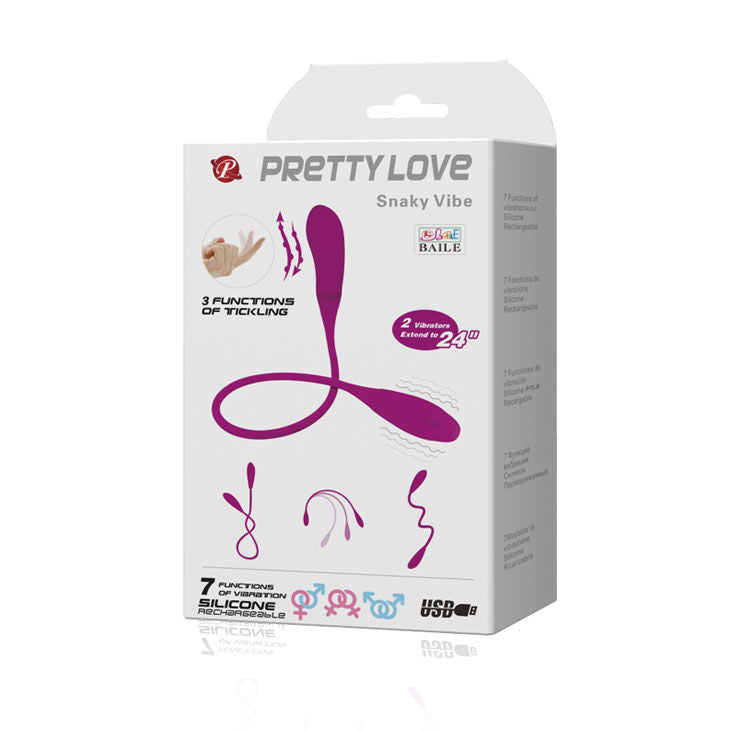 Fun Toys Pretty Love - Smart - Snaky Vibe Vibrator 7v + 3 Tickling