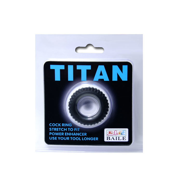 Baile for Him Titan Cockring Schwarz 1.9 cm