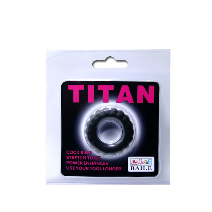 Baile for Him Titan Cockring Schwarz 2 cm