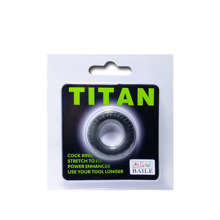 Baile for Him Titan Cockring Schwarz Grün 2 cm