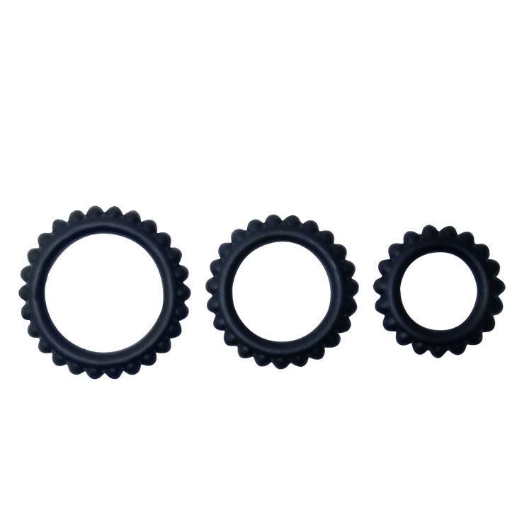 Baile for Him Titan Set 3Stk Cockring Schwarz 2.8 + 2.4 + 1...