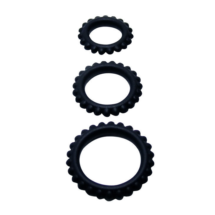 Baile for Him Titan Set 3Stk Cockring Schwarz 2.8 + 2.4 + 1...
