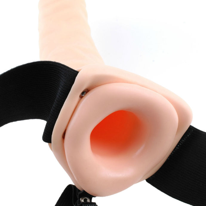 Fetish Fantasy Series 19 cm Vibrierender Hohl-Strap-On Braun