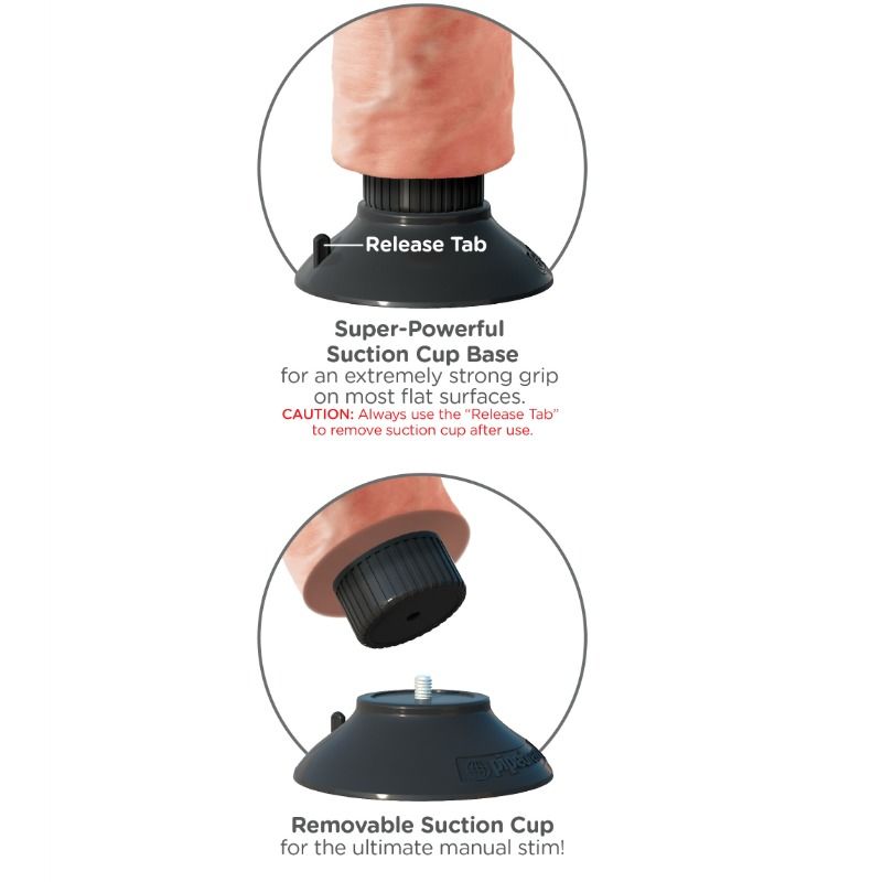 King Cock Vibratordildo 23 cm Natürlich
