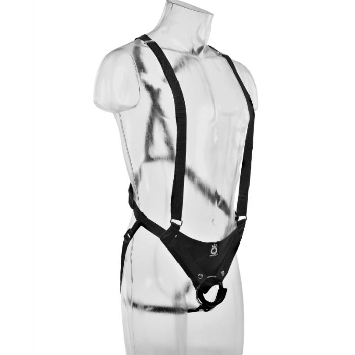 King Cock 25,5 cm Hollow Strap-On Suspender System Flesh