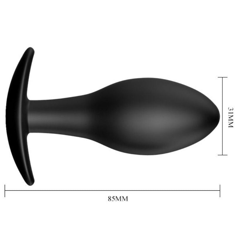 Anal Toys Pretty Love - Anal Plug Silikonanker 8.5 cm Schwarz