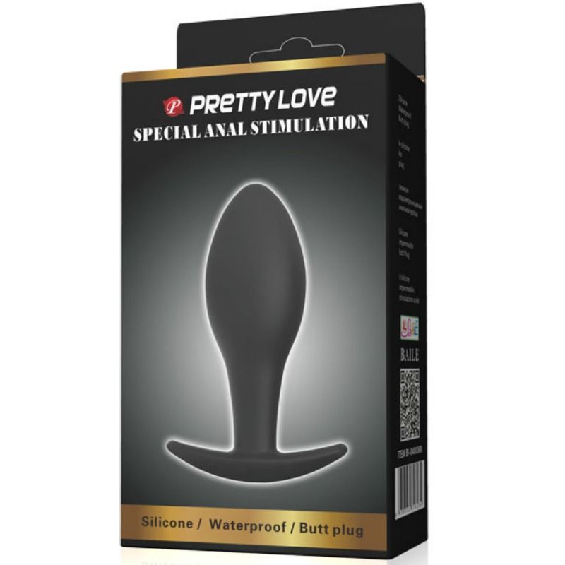 Anal Toys Pretty Love - Anal Plug Silikonanker 8.5 cm Schwarz